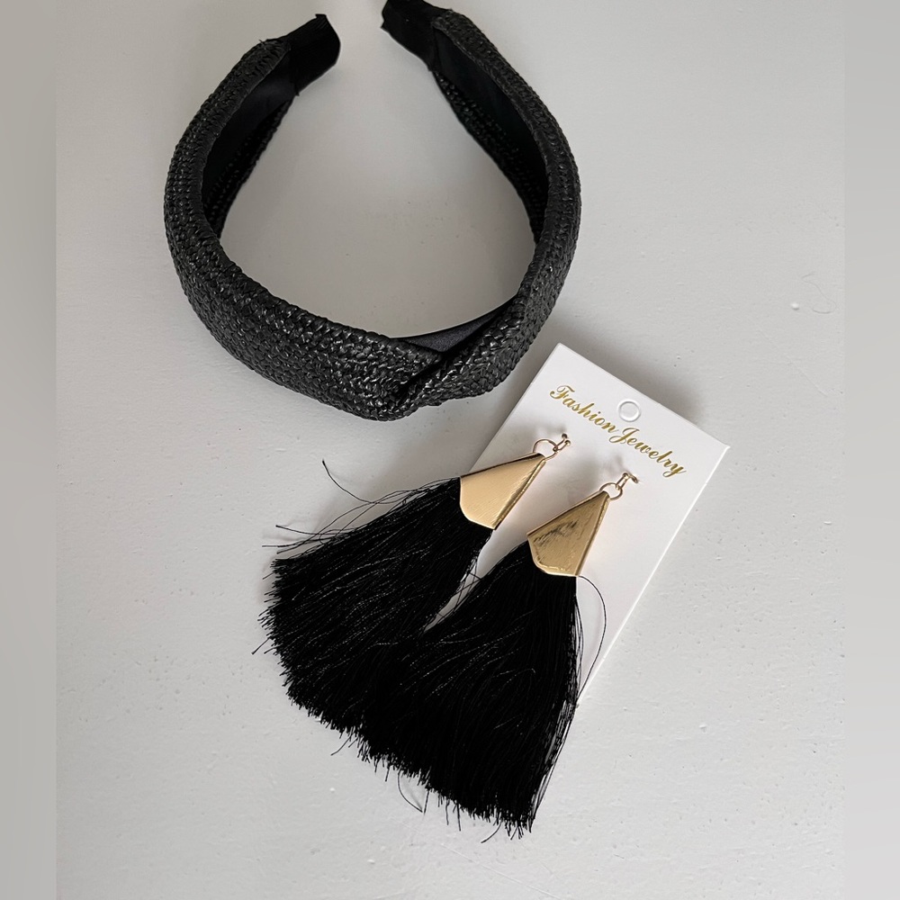 WOVEN HEADBAND & EARRINGS bundle | NWT - Picture 3 of 10
